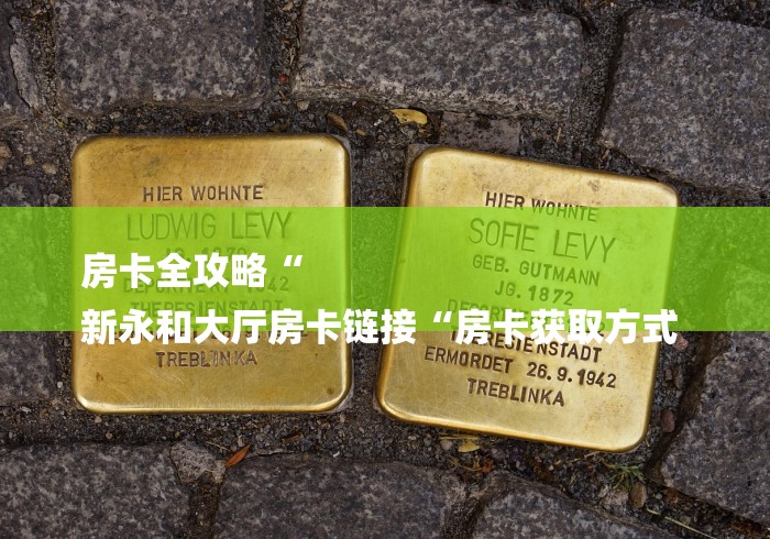 房卡全攻略“
新永和大厅房卡链接“房卡获取方式 