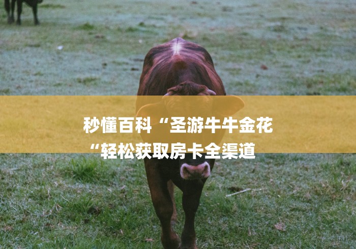 秒懂百科“圣游牛牛金花
“轻松获取房卡全渠道 秒懂百科“圣游牛牛金花
“轻松获取房卡全渠道