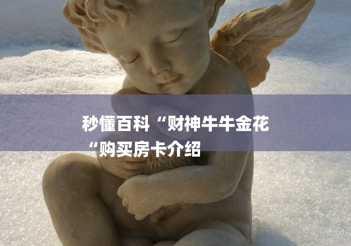 秒懂百科“财神牛牛金花
“购买房卡介绍