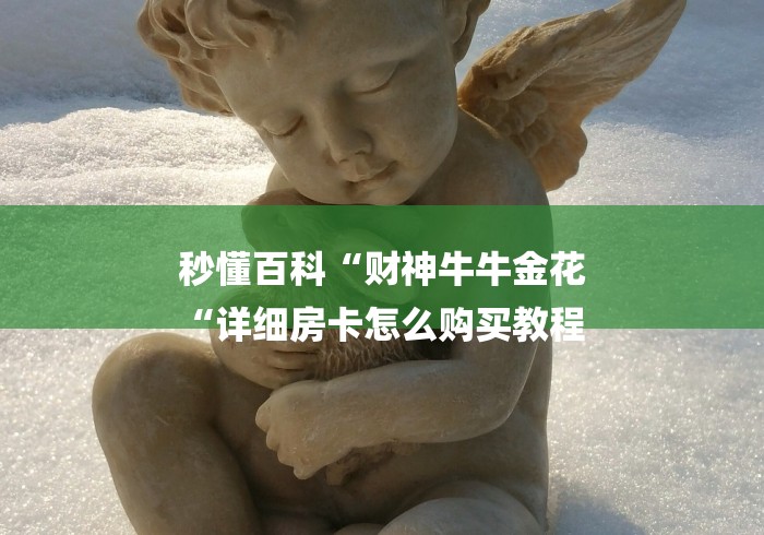 秒懂百科“财神牛牛金花
“详细房卡怎么购买教程