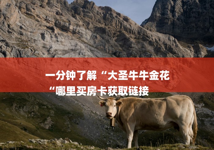 一分钟了解“大圣牛牛金花
“哪里买房卡获取链接