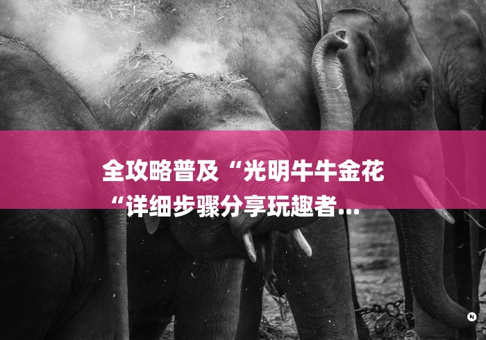 全攻略普及“光明牛牛金花
“详细步骤分享玩趣者... 全攻略普及“光明牛牛金花
“详细步骤分享玩趣者...